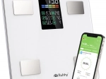 Cântar personal analitic RUHHY cu LCD, BIA și aplicația Feelfit, alb