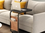 Măsuță mobilă de conferință/sofa pe roți – neagră
