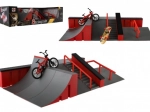Set skatepark pentru degete cu rampe, BMX și skateboard