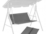 Șezut suspendat pentru leagăn de grădină 140 × 100 cm, gri