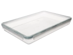 Cutie joasă pentru alimente cu capac și garnitură de silicon 1,5 l