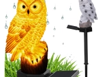 Lampă solară de grădină în formă de bufniță Gardlov