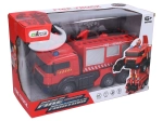 RC autorobot pompieri 26 cm cu tun de apă și transformare