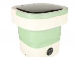 Mașină de spălat rufe pliabilă portabilă verde 12L
