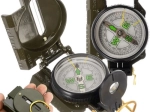Compas militar cu lentilă, cu carcasă metalică
