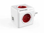 Priză multiplă PowerCube Original USB roșu