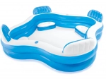 Piscină gonflabilă de grădină cu scaune 229 × 229 cm INTEX
