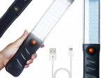 Lanternă LED de atelier puternică COB 48, reîncărcabilă USB, cu cârlig și magnet