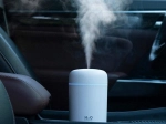 Umidificator ultrasonic de aer H2O cu LED și aromaterapie, 300 ml