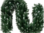 Ghirlandă de Crăciun tunsă cu efect de zăpadă 270 cm