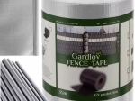Bandă de protecție pentru gard 19 cm x 35 m 450 g/m² gri cu cleme GARDLOV