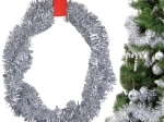Ghirlandă din beteală argintie de Crăciun 2 m