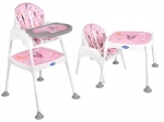 Scaun de hrănire 3 în 1 cu masă, verde