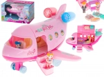 Avion roz cu accesorii