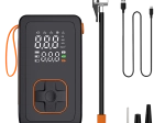 Pompă de aer portabilă cu acumulator și powerbank 7,4 V pentru mașină, bicicletă și mingi