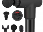 Pistolă de masaj pentru masaj muscular profund, 6 viteze și 4 capete