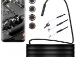 Cameră de inspecție endoscopică pentru Android și PC, 5 m, 6 LED, IP67