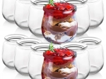 Set de pahare din sticlă pentru iaurt și deserturi 200 ml, 12 buc