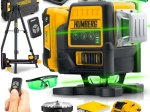 Laser în cruce HUMBERG HM-171 în valiză cu trepied, 4D 16 linii, fascicul verde
