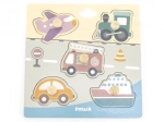 Puzzle din lemn - mijloace de transport