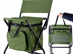 Scaun de pescuit turistic cu spătar și geantă termoizolantă
