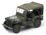 Model mașină Welly Jeep Willys MB (1941) 1:18 cu acoperiș