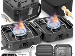 Aragaz turistic pe gaz SPARK500 double, cu două arzătoare