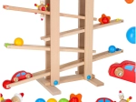 Circuit Montessori XXL din lemn pentru bile