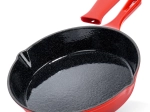 tigaie din fontă emailată cu mânecă din silicon cast enamel 25 cm