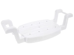 Scaun reglabil pentru cadă alb 58–77 × 27,5 cm