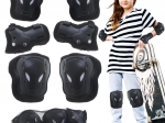 Protecții pentru genunchi, coate și încheieturi pentru skateboarding și trotinete