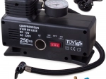 Pompă compresor auto 230 V / 12 V 250 PSI cu manometru