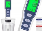 Tester digital pentru pH și temperatură pentru controlul calității apei