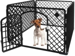 Țarc din plastic pentru animale de companie 90 × 90 × 60 cm