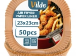 Inserții din hârtie pentru friteuza cu aer cald 23 × 23 cm, 50 buc.