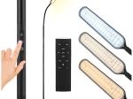 Lampă LED de podea (stativ) Izoxis 180 cm, neagră, cu telecomandă și temporizator