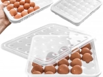 Cutie din plastic pentru ouă cu capac, 30 buc