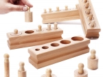 Cilindrii Montessori din lemn