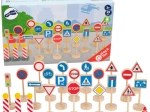 Set din lemn cu indicatoare rutiere SMALL FOOT