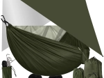 Hamac turistic Trizand cu tarp și plasă anti-țânțari 260 × 140 cm