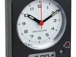 Ceas deșteptător wireless TFA COMBO cu setare digitală, negru‑roșu