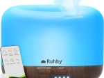 Difuzor de arome și umidificator de aer RUHHY LED cu telecomandă, 300 ml