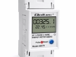Contor monofazat pe șină DIN cu LCD, indicație LED și funcție RESET 230 V 60 A