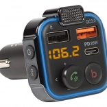 FM Transmitter Bluetooth 5.1 cu încărcare rapidă QC 3.0