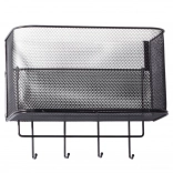 Coș metalic suspendat pe ușă cu cârlige