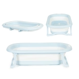 Cadă turistică pliabilă pentru copii cu scurgere, gri