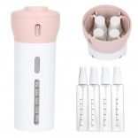 Organizator de călătorie pentru cosmetice cu dozatoare, 4×40 ml