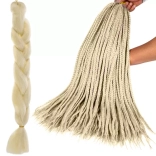 Coadă sintetică nuanță blond deschis 60 cm