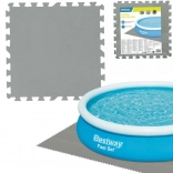 Bestway covoraș protector din spumă pentru piscină 50 × 50 cm, gri