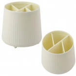 Organizator multifuncțional pentru produse cosmetice și birotică bej